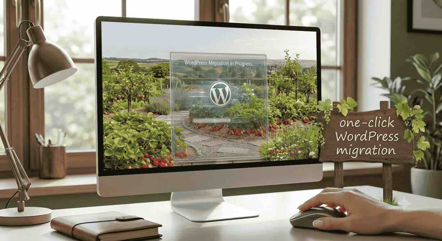 One-click wordpress blog hosting migration